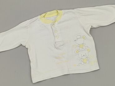 satynowa biała bluzka: Bluzka, George, 3-6 m, stan - Dobry