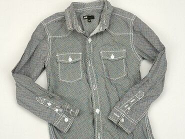 koszula panterka hm: Shirt 8 years, condition - Very good, pattern - Print, color - Grey