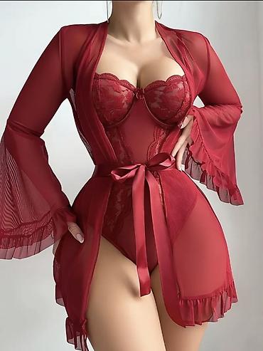 alt paltarları: Məhsul: Qara seksi lingerie kolleksiyası - Üslublar: 1) Dantelli — 6
