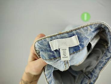 high waist: H&M, Jeansy damskie, rozmiar 2XS — 4