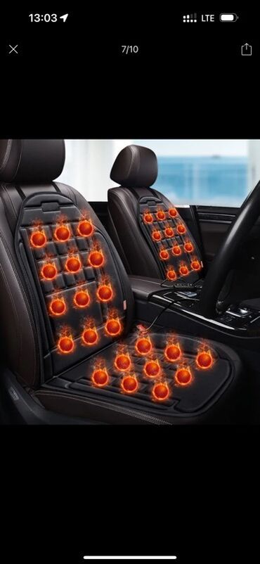 чехол кресло: Чехлы Тканевые, С подогревом, цвет - Черный, Universal Seat cover