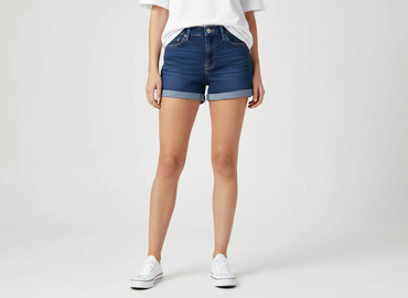 hm krótkie spodenki dzins low waist: H&M, Szorty damskie, rozmiar S