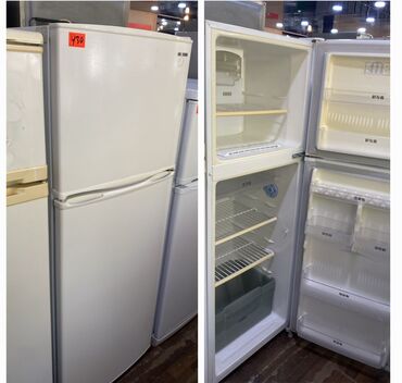 Yemək hazırlamaq üçün texnika: İkiqapılı soyuducu Xüsusiyyətlər: - Üst bölmədə ayrıca dondurucu, alt