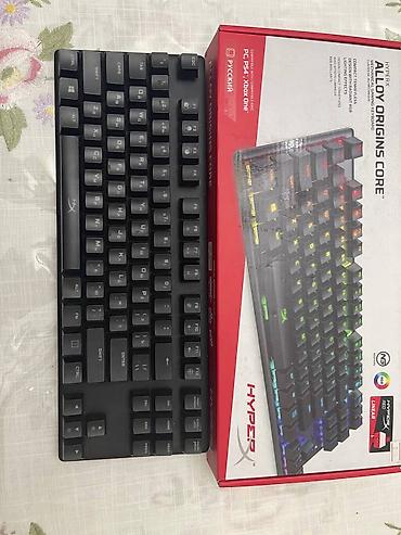 hyperx alloy origins цена: Клавиатура, HyperX, Механическая, Проводное подключение, Размер: 80% — 1