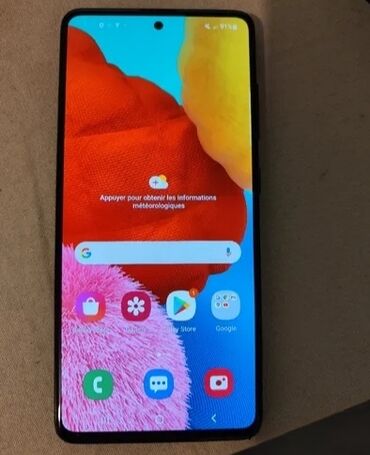 Samsung: Samsung Galaxy A51, 128 GB, rəng - Göy, Barmaq izi, Face ID