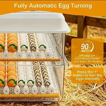 инкубаторы для яиц: 120 yumurtalı, ikiqat enerji mənbəli inkubator - 5 çıxartma rejimi: 4 — 7
