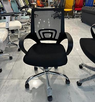 Ofis mebeli: Yeni, Təkərli, Qolları tənzimlənmir, Parça — 1