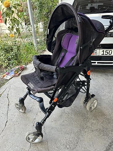 Коляски: Коляска, цвет - Черный, Б/у — 2