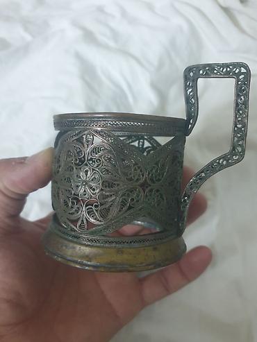 tom stekan: Fincanlar, rəng - Gümüşü, Metal, 1 əd — 1