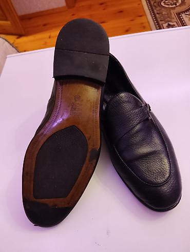 marc jacobs canta: Kişi loaferləri – qara rəng, klassik dizayn - Model: Loafer (bağsız — 5