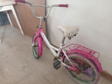 qiz ucun velosiped qiymeti: İki təkərli Uşaq velosipedi 16", sürətlərin sayı: 1