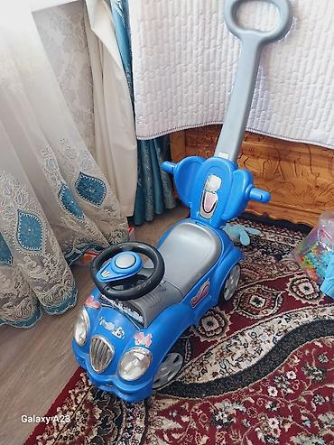 толокар с ручкой: Детская машинка-каталка с родительской ручкой - Тип: каталка без — 2