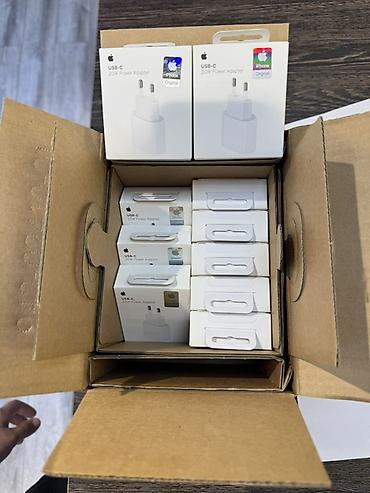 printer adapter: Original Apple USB‑C 20W Power Adapter Her biri ayri seriya nomresi — 3