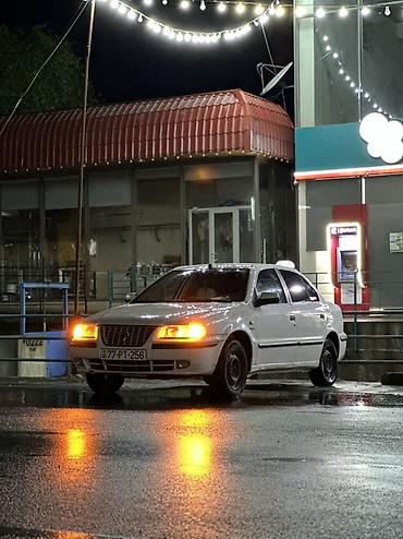 авто азербайджан: İran Khodro Samand LX sedan - Kuzov: 4 qapılı, ağ rəng, arxa və ön — 4