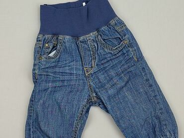 jeans legging: Spodnie jeansowe, H&M, 0-3 m, stan - Bardzo dobry