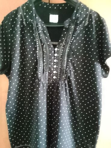 ženske bluze svecane bluze za punije: 3XL (EU 46), Dots, color - Black