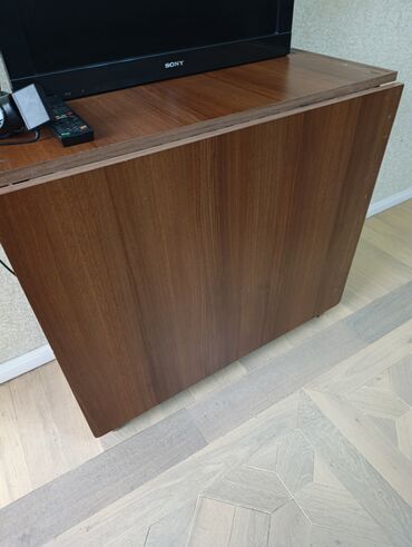mdf material qiymeti: Гостиный стол, Б/у, Раскладной, MDF, Прямоугольный стол