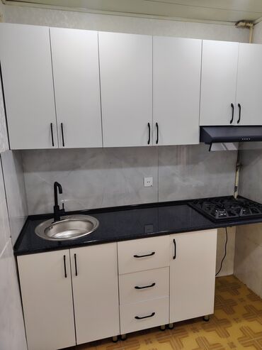 Mətbəx mebeli: Mətbəx mebel dəsti – yığma modul sistem - Yuxarı hissə: 4 bölməli