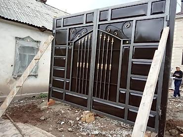 качели капля: Металлические уличные ворота (ковка/сварка), современные модели — 6