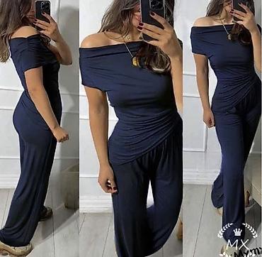 dsquared2 kacket: Komplet majica sa golim ramenima i siroke komotne pantalone na lastis — 4
