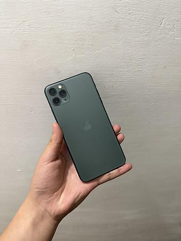 11 про 128: IPhone 11 Pro Max, 256 ГБ. Смартфон в темно-зелёном цвете. По — 1