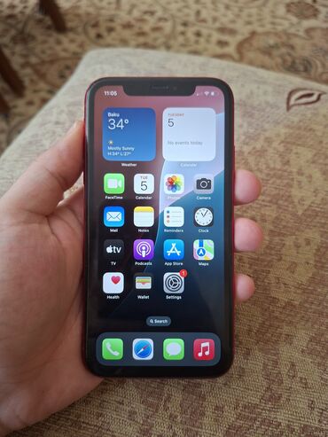 IPhone Xr, 64 GB, Qırmızı, Qırıq, Face ID