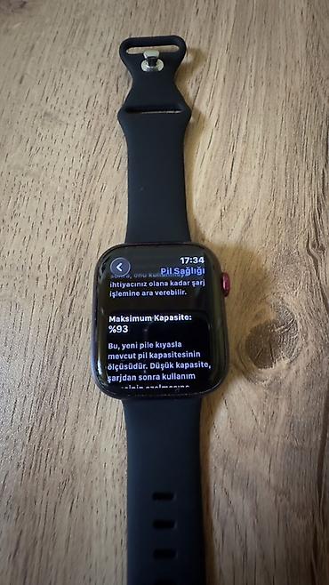 sol qulaqda ses: Apple Watch 7/45 Ekranda noqte bele cizig yoxdur Seliqeli istifade — 1