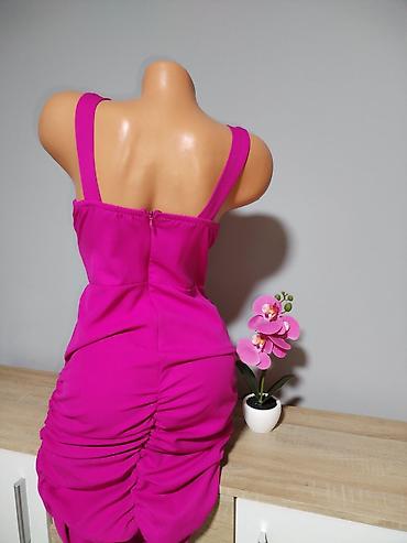 torba za dokumente: Elegantna haljina u fuksija roze boji - Kroj: uska silueta sa — 2