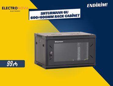 hsgq modem: SHTURMANN 6U 600×600mm Rack Cabinet 📦 Keyfiyyətli metal konstruksiya 📏