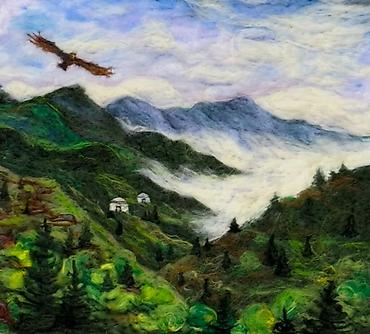 Панно: Ручная работа Картины и декоративные изделия из шерсти (сухое и мокрое — 7