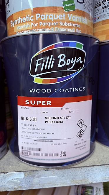 Масло для дерева: Filli Boya Wood Coatings SUPER — целлюлозная глянцевая краска для — 1