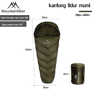 mountain: Mummy спальный мешок °C (-2/ -10) (зелёный) (SZK1365-1) - Тип: мумия — 1