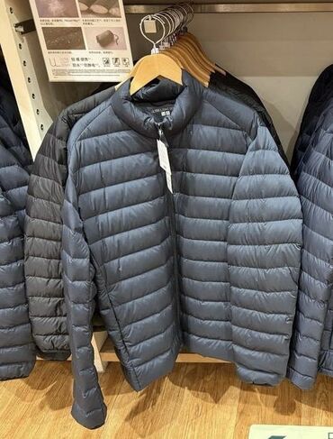 Куртки: Мужская куртка, L (EU 40), Uniqlo, Новый, цвет - Синий, Самовывоз