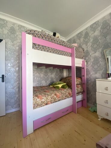детская кровать машина купить: Qız üçün, Çarpayı, Matrassız, Siyirməli, Taxta