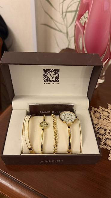 anne klein: Yeni, Klassik Saat dəsti, rəng - Qızılı — 4