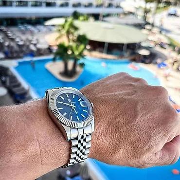 Ručni satovi: PAGANI DESIGN PD-1645 - 42mm -Plava-Rolex Datejust-Automatik Potpuno — 2