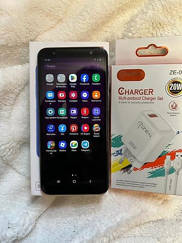 samsung galaxy note 6: Samsung Galaxy J6 Plus, rəng - Qara, Barmaq izi, Face ID — 3