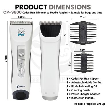 Heyvanları qırxmaq üçün avadanlıq: Codos CP-9600 – heyvanlar üçün professional tük/kürk kəsən maşın — 9