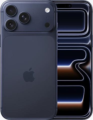 IPhone 17 Pro, Б/у, 256 ГБ, Blue Titanium, Зарядное устройство, Защитное стекло, Кабель, 92 %