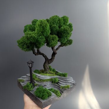 Декоративные цветы: Деревья-бонсай из натурального стабилизированного мха🌳 -это — 22