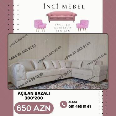 Divanlar: Künc divan, Yeni, Açılan, Bazalı, Parça, Şəhərdaxili pulsuz çatdırılma — 2