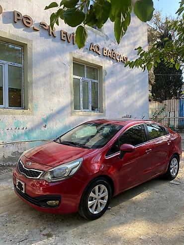 kia bongo: Kia Rio sedan – qırmızı rəng - Kuzov: 4 qapılı sedan, parlaq qırmızı — 4