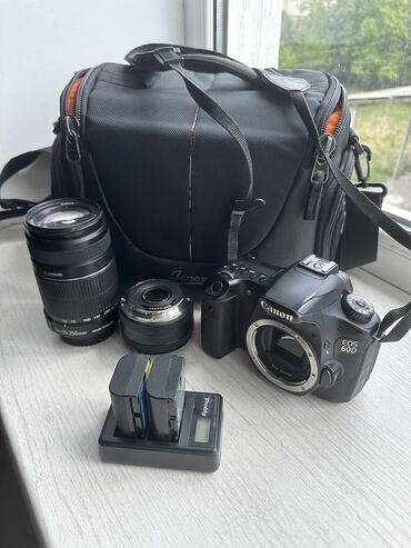 canon 70d: Полупрофессиональный CANON 60D с двумя обьективами, сумкой и двумя