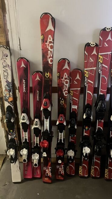 Лыжи: Для подготовленных склонов, С креплениями, Б/у — 9