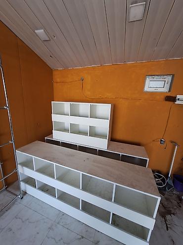 stellajlar: Mağaza/ofis üçün vitrin və anbar rəf sistemləri - Material — 6