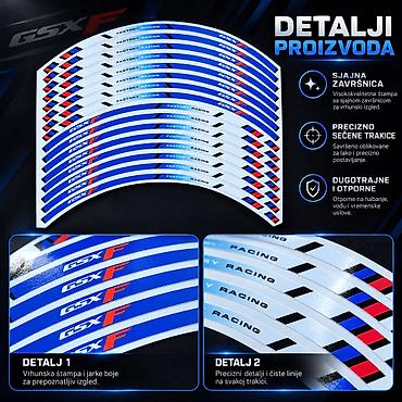 skuter 49: Suzuki GSX-F Trakice za Felne – Factory Racing Nalepn - 2870 Suzuki — 3