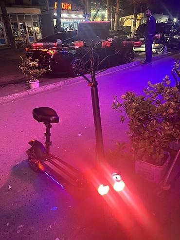 Электротранспорт: Elektrik skuter – güclü işıqlandırma və rahat oturacaqlı — 1