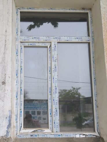 Окна: Пластиковое окно, Поворотно-откидное, цвет - Белый, Новый, 170 *105, Бесплатная доставка
