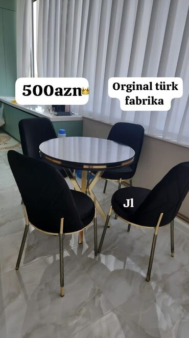 mətbəx stol stul divan: Mətbəx üçün, Yeni, Açılmayan, Yumru masa, 4 stul, Azərbaycan