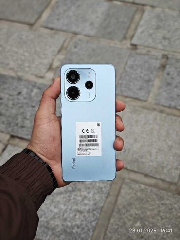 скупка нерабочих телефонов: Redmi, Redmi Note 14, Новый, 256 ГБ, цвет - Голубой, 1 SIM, 2 SIM
